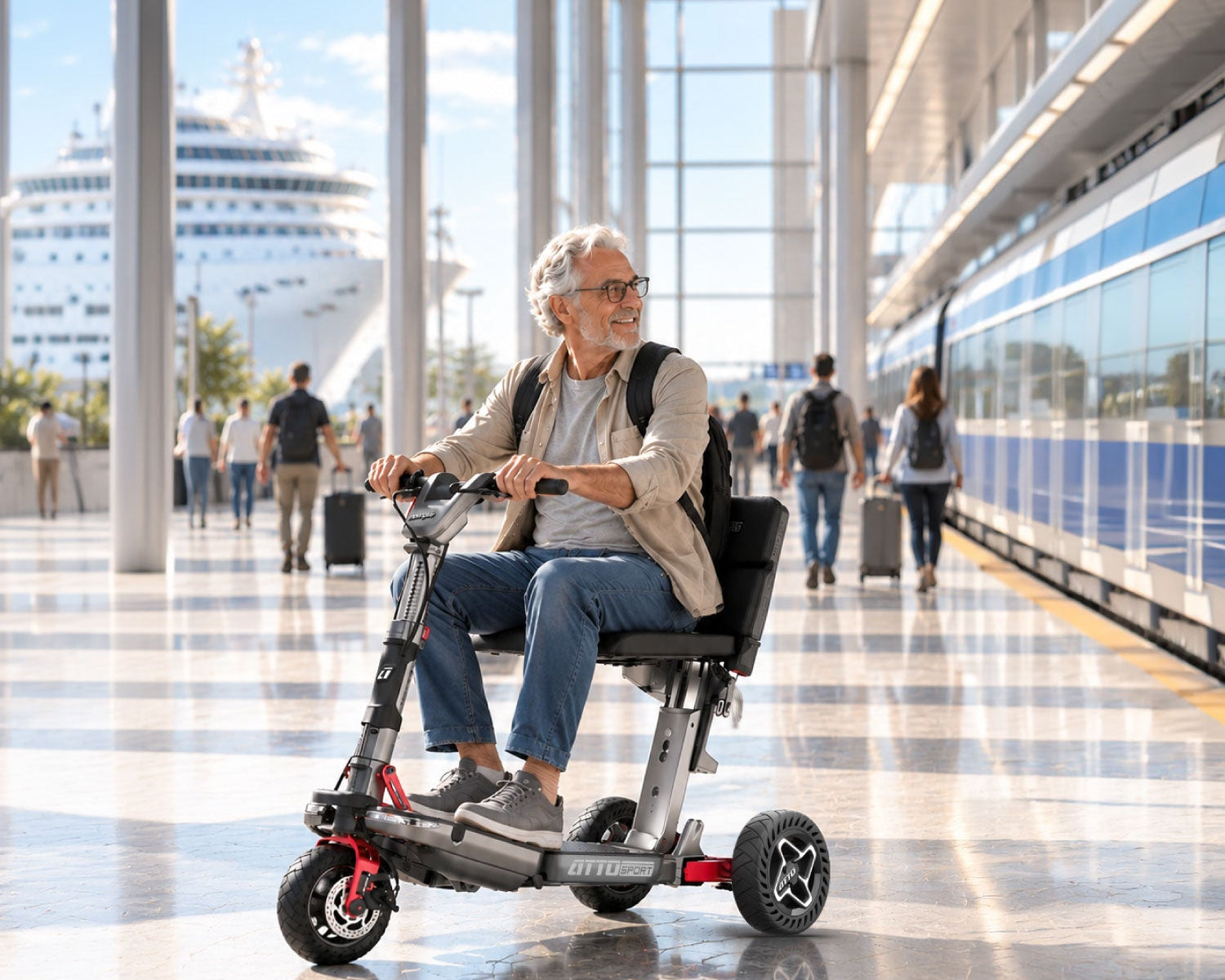 Multi-Destination Travel with a Folding Mobility Scooter