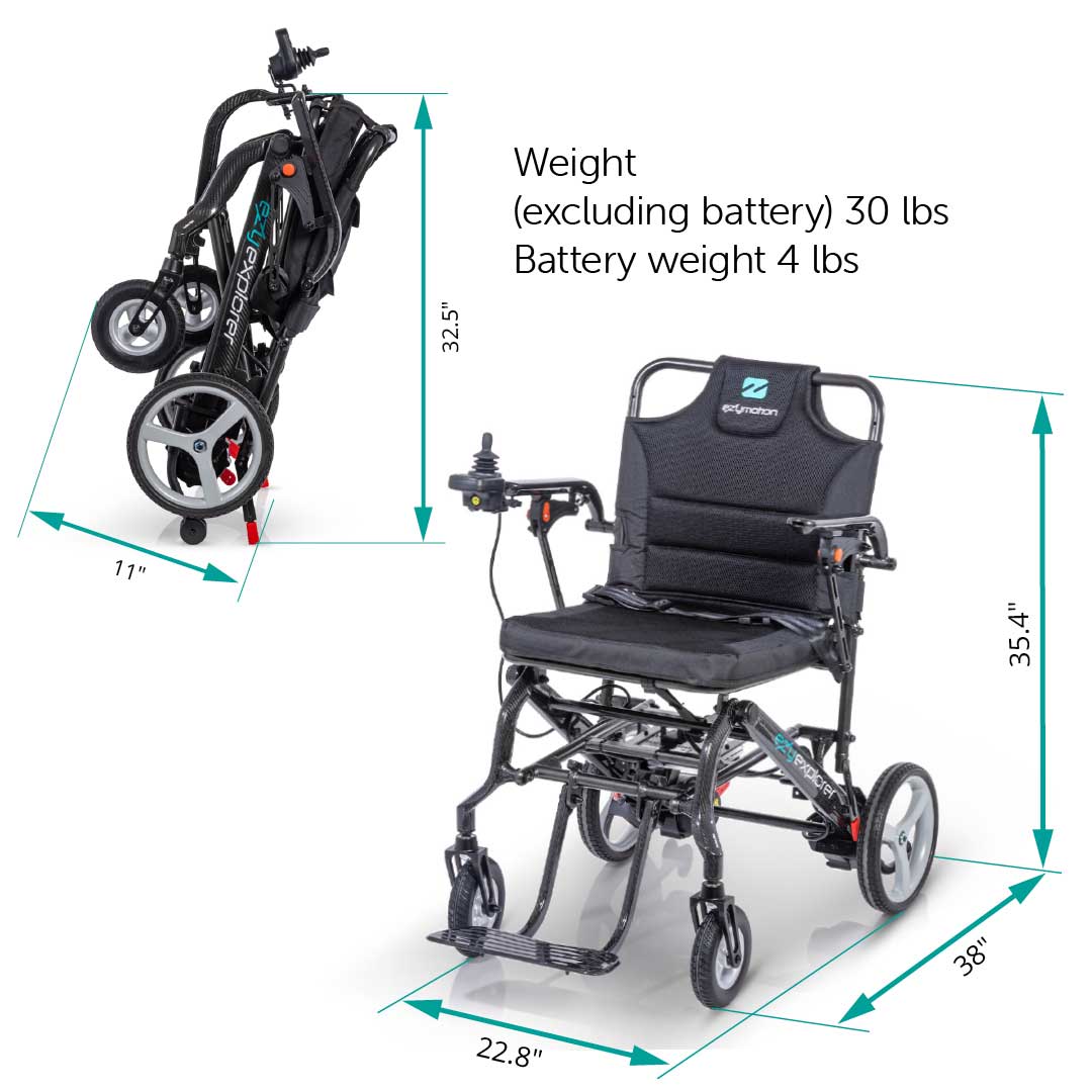 EZY EXPLORER Ultra-Light Folding Power Wheel Chair - Movinglife US