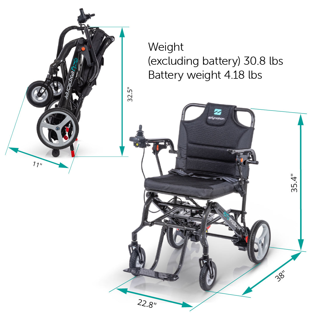 EZY EXPLORER Ultra-Light Folding Power Wheel Chair - Movinglife US