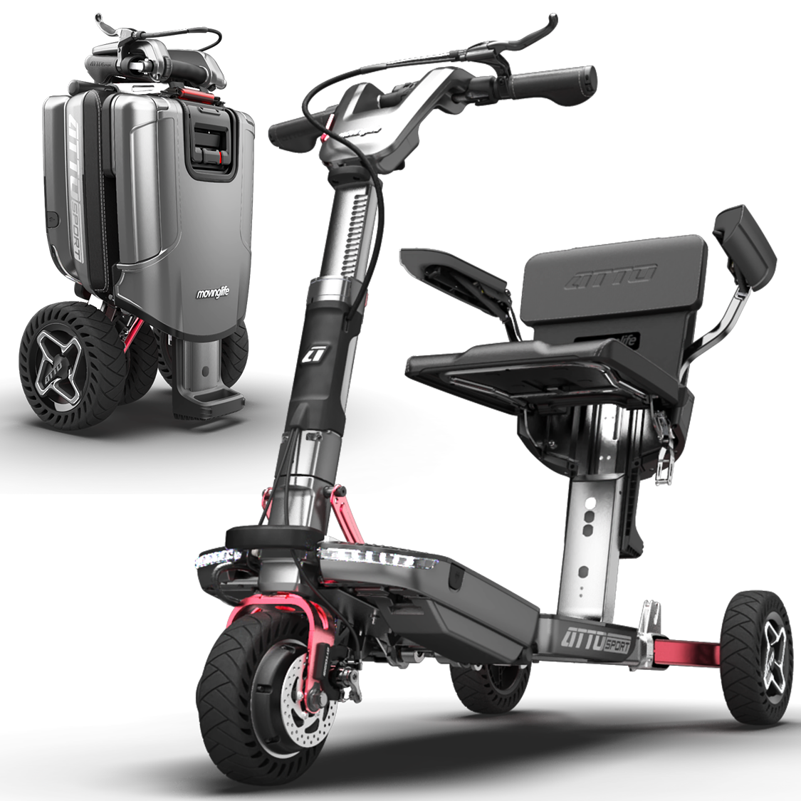 ATTO SPORT Mobility Scooter with Armrest