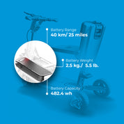 ATTO XL Battery -  Extra Long Range - 25 miles