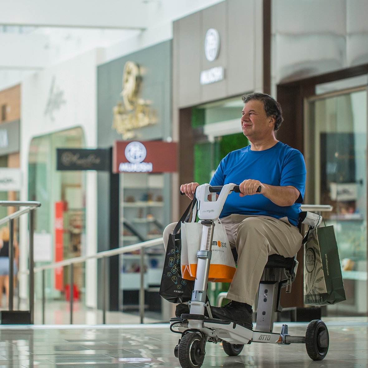 Experience freedom and style with the Atto foldable mobility scooter